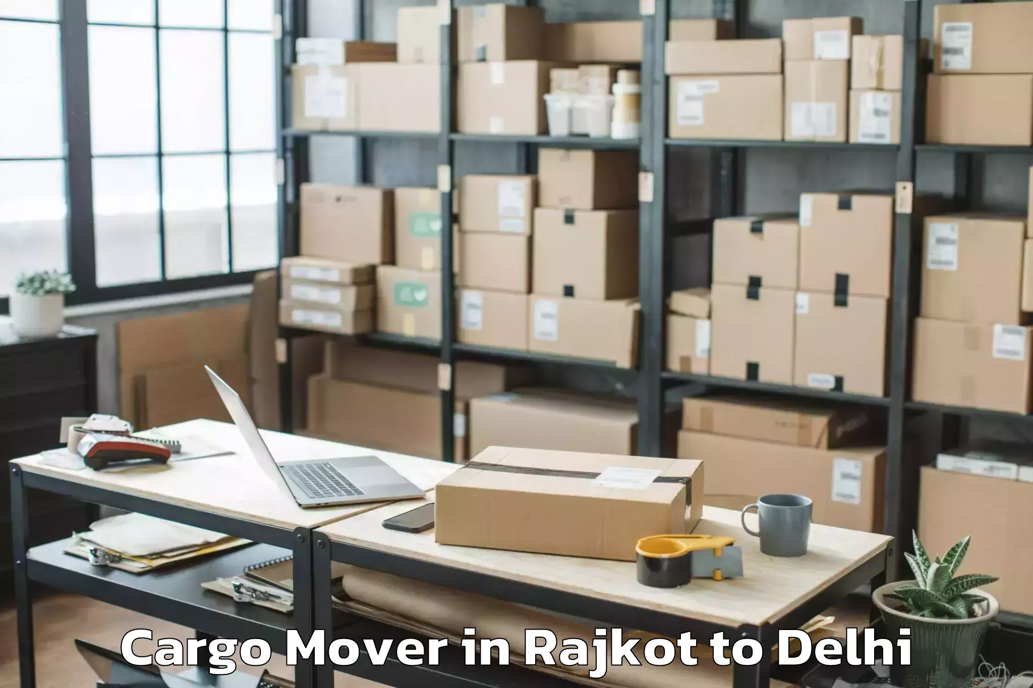 Top Rajkot to Lodhi Road Cargo Mover Available